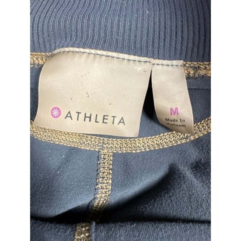 Athleta Joggers Women's Medium Gray Drawstring Flatlock Stitching Activewear - Picture 7 of 9